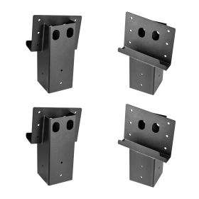 Deer Blind Brackets, Outdoor 3.6x3.6 Platform Bracket, Fit 3.5x3.5 In / 88.9x88.9 mm Lumber (Quantity/Size: 4 pcs/4x4 inch)
