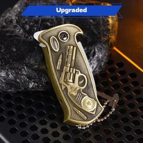 "Engraved Metal Lighter 3-in-1 - Windproof Butane + Bottle Opener + Emergency Tool for Men Gift" (Color: Revolver style)