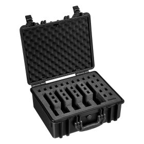 Hard Pistol Case, Heavy Duty Hard Gun Case with XPE Foam Lining, Waterproof Pistol Storage Box with Customizable Interior & Handle for Gun, Lense (Default: Default)