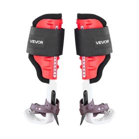 Tree Climbing Spikes Set, Height-Adjustable Tree Climbing Gear with Straps & Spike Protectors, 350 lbs Load Capacity (Leg Rod Material: Aluminum, Tie Style: Full-Protection Model)